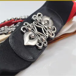 Wide elastic belt - with metal buckleBelts