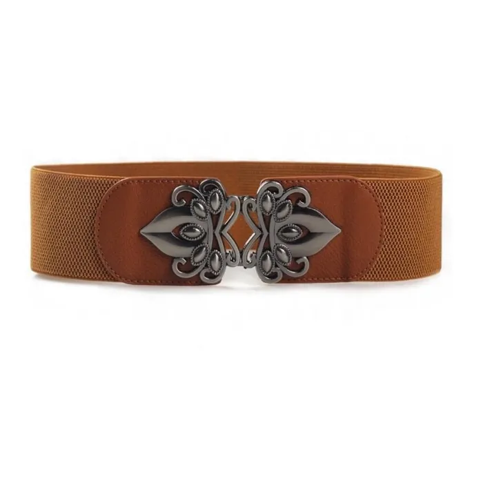 Wide elastic belt - with metal buckleBelts
