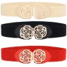 Elastische canvas riem - met decoratieve metalen gespRiemen