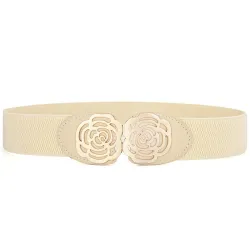 Elastische canvas riem - met decoratieve metalen gespRiemen