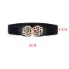 Elastische canvas riem - met decoratieve metalen gespRiemen
