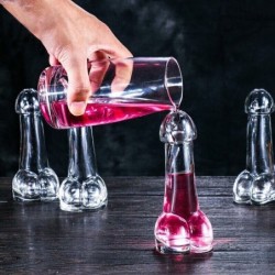 Carafe en verre - pour vin / cocktail / eau - forme pénis