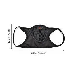 Masque facial de cyclisme - anti-poussière - coupe-vent - anti-pollution - filtre à mailles