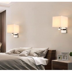 Applique murale LED - lampe textile moderne - E27 - 5W
