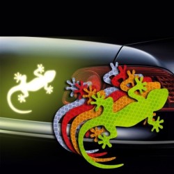 Autocollant de voiture réfléchissant - motif gecko - 2 pièces