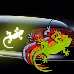 Reflective car sticker - gecko pattern - 2 piecesStickers