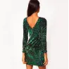 Green sequin mini dressDresses
