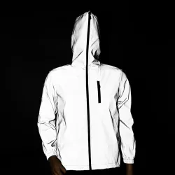 Reflecterend jack met capuchon - unisexJassen