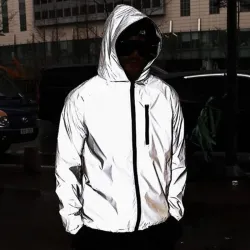Veste à capuche réfléchissante - unisexe