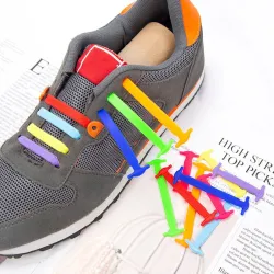 Lacets élastiques en silicone - sans attache - 12 pièces