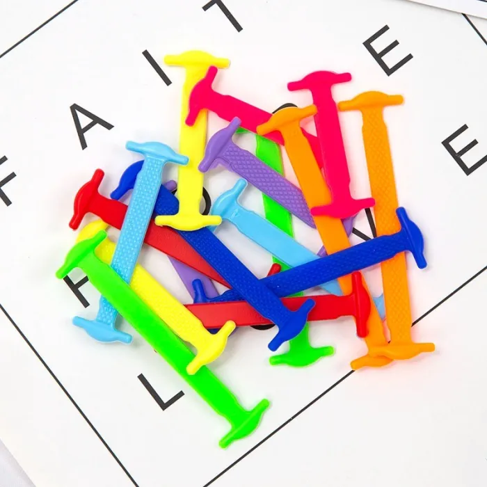 Elastische siliconen schoenveters - geen strik - 12 stuksSchoenen