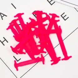 Elastische siliconen schoenveters - geen strik - 12 stuksSchoenen