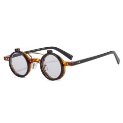Kleine ronde zonnebril - klaplens - UV400Zonnebril