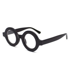 Retro ronde zonnebril - heldere glazenZonnebril