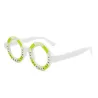 Lunettes de soleil rondes rétro - verres transparents