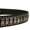 Punk style leather belt - metal rivets / square buckleBelts