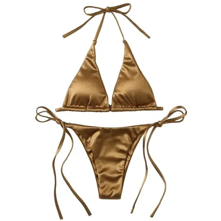 Sexy bikiniset - metallic kleureffectBadkleding