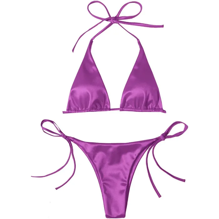 Sexy bikiniset - metallic kleureffectBadkleding