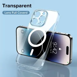 Coque magnétique transparente - pour iPhone