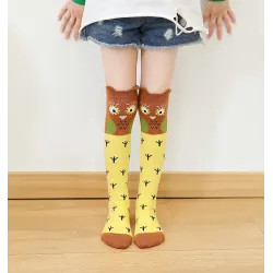 Chaussettes longues enfant - motif animaux
