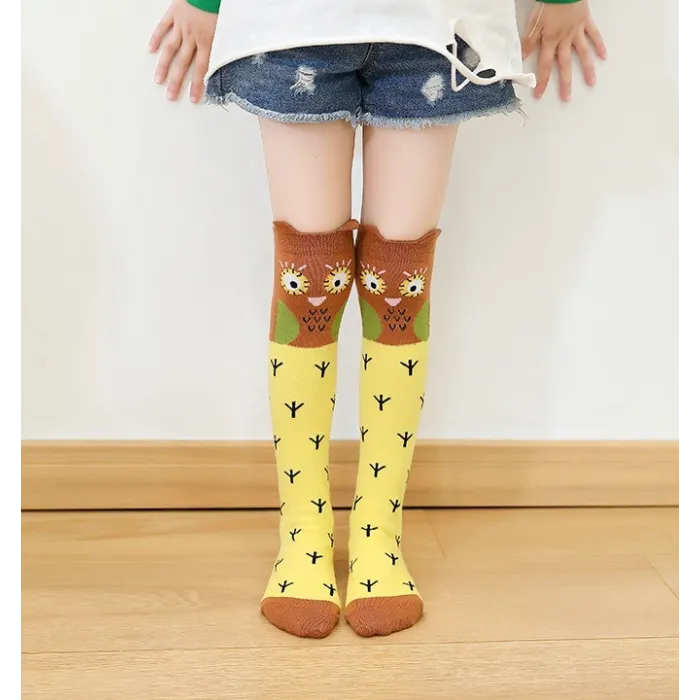 Chaussettes longues enfant - motif animaux