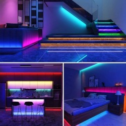 Bande LED RGB - Bluetooth - avec télécommande