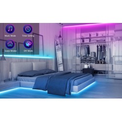 Bande LED RGB - Bluetooth - avec télécommande