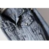 Short denim jacket - with decorative pearlsJackets
