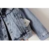 Short denim jacket - with decorative pearlsJackets