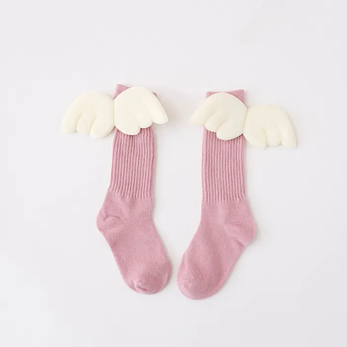 Long cotton socks - with angel wingsClothing
