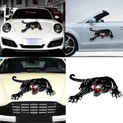 Tigre noir - autocollant de voiture en vinyle