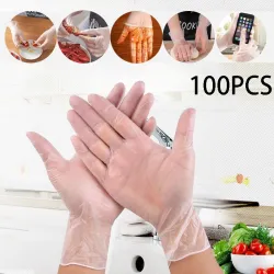 Wegwerp transparante handschoenen - voor voeding / medisch / chirurgisch gebruik - 100 stuksHuid