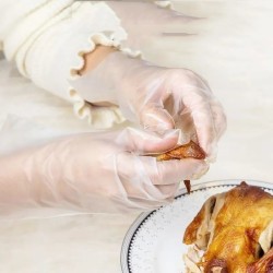 Wegwerp transparante handschoenen - voor voeding / medisch / chirurgisch gebruik - 100 stuksHuid