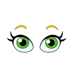 Vinyl car sticker - big green eyesStickers