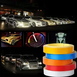 Reflective tape - car / motorcycle sticker - 1 cm * 5 mStickers