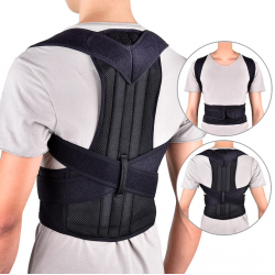 Correcteur de posture du dos - ceinture de soutien de la colonne vertébrale - réglable - soins de santé
