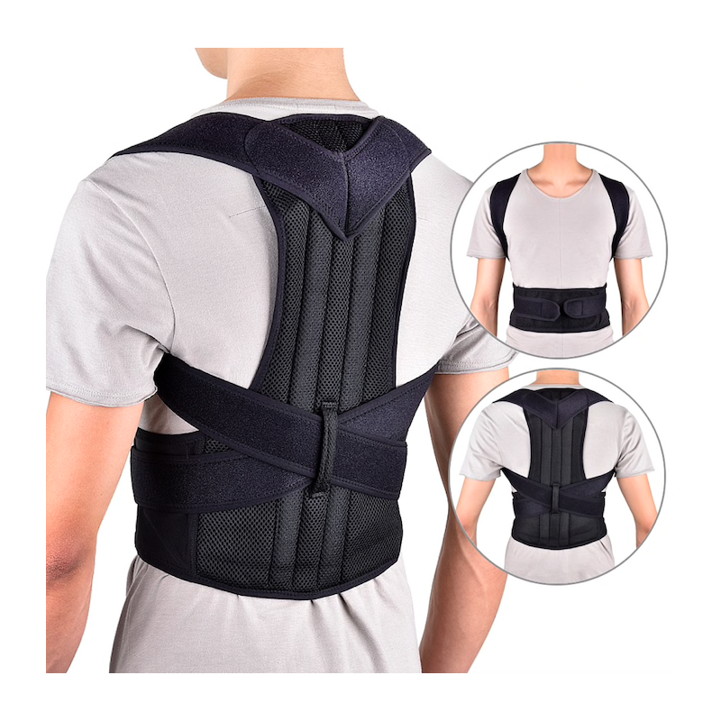 Correcteur de posture du dos - ceinture de soutien de la colonne vertébrale - réglable - soins de santé