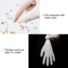 Gants longs jetables en nitrile - polyvalents - fonction écran tactile - imperméables - blancs