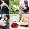 Gants longs jetables en nitrile - polyvalents - fonction écran tactile - imperméables - blancs
