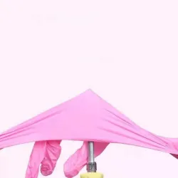 Wegwerphandschoenen vinyl - multifunctioneel - waterdicht - food grade - roze - 100 stuksUiterlijk & Gezondheid