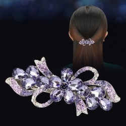 Épingle à cheveux fleurs de cristal de luxe