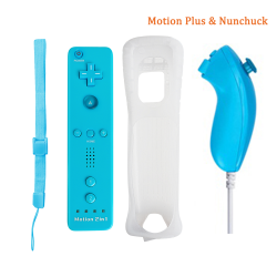 2 in 1 draadloze afstandsbediening - motion plus / Nunchuck - voor Nintendo Wii / Wii U JoystickControllers