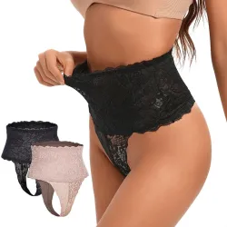 Afslankend slipje met hoge taille - stringtypeLingerie