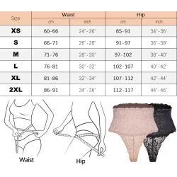 Afslankend slipje met hoge taille - stringtypeLingerie