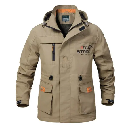 Militair herenjack met capuchon - winddicht - waterdichtJassen