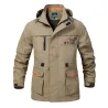 Militair herenjack met capuchon - winddicht - waterdichtJassen