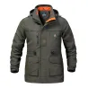 Militair herenjack met capuchon - winddicht - waterdichtJassen