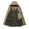 Militair herenjack met capuchon - winddicht - waterdichtJassen