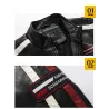 Kort leren jack - decoratieve patchesJassen