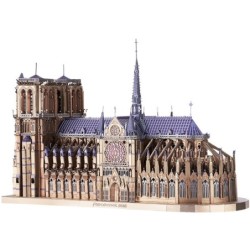 3D metalen puzzels - Notre Dame kathedraal - doe-het-zelf model - bouwpakketMetalen